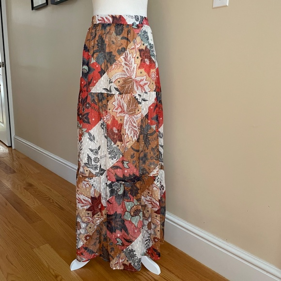 Multi Tier Rayon-Silk Blended Maxi Skirt from Johnny Was - Picture 2 of 5